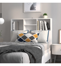Armoire de tête de lit Blanc 100x19x103,5 cm