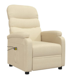 Fauteuil électrique de massage Crème Tissu