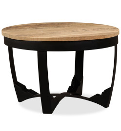 Table d'appoint Bois de manguier brut 60 x 40 cm