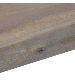 Table console Gris 115 x 35 x 76 cm Bois d'acacia massif et fer