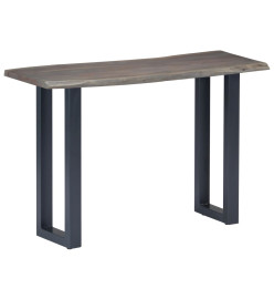 Table console Gris 115 x 35 x 76 cm Bois d'acacia massif et fer