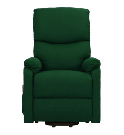 Fauteuil de massage Vert foncé Tissu