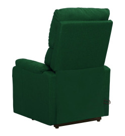 Fauteuil de massage Vert foncé Tissu