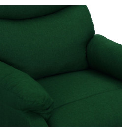 Fauteuil de massage Vert foncé Tissu