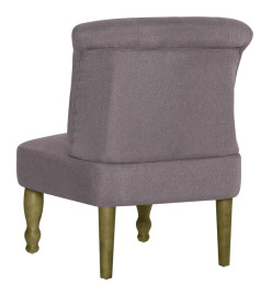 Chaises françaises lot de 2 taupe tissu