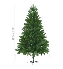 Arbre de Noël artificiel aiguilles réalistes 180 cm vert