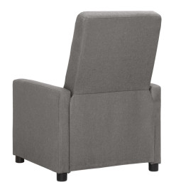 Fauteuil inclinable électrique Gris clair Tissu