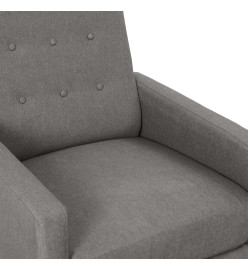 Fauteuil inclinable électrique Gris clair Tissu