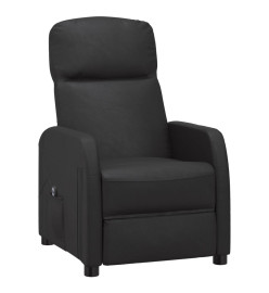 Fauteuil inclinable électrique Noir Similicuir