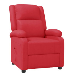 Fauteuil inclinable Rouge Similicuir