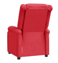 Fauteuil inclinable Rouge Similicuir