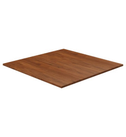 Dessus de table carré Marron foncé80x80x1,5cm Bois chêne traité