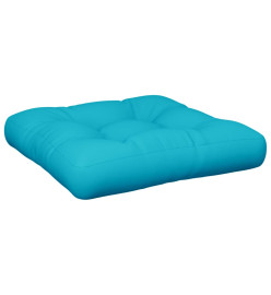 Coussin de palette turquoise 60x61,5x10 cm tissu Oxford