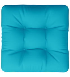 Coussin de palette turquoise 60x61,5x10 cm tissu Oxford