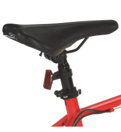 Vélo de montagne 21 vitesses Roues de 27,5 pouces 42 cm Rouge