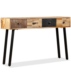 Table console Teck massif de récupération 120 x 30 x 76 cm