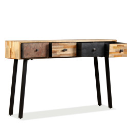 Table console Teck massif de récupération 120 x 30 x 76 cm