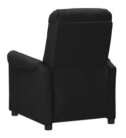 Fauteuil électrique de massage Noir Similicuir