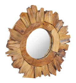 Miroir mural 40 cm Teck Rond