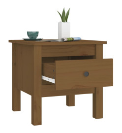 Table d'appoint Marron miel 40x40x39 cm Bois massif de pin