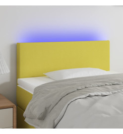 Tête de lit à LED Vert 90x5x78/88 cm Tissu