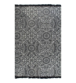 Tapis Kilim Coton 120 x 180 cm avec motif Gris