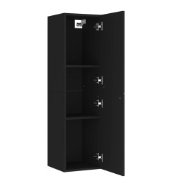 Meubles TV 2 pcs Noir 30,5x30x110 cm Aggloméré