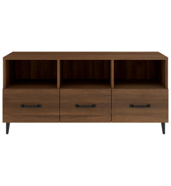 Meuble TV Chêne marron 102x35x50 cm Bois d'ingénierie