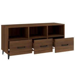 Meuble TV Chêne marron 102x35x50 cm Bois d'ingénierie