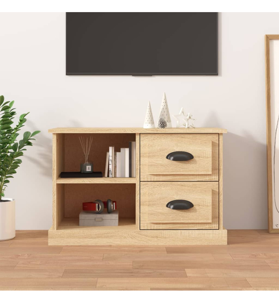 Meuble TV chêne sonoma 73x35,5x47,5 cm bois d'ingénierie