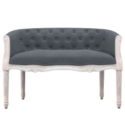 Banc Gris foncé 98x56x69 cm Velours