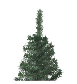 Sapin de Noël artificiel d'angle Vert 150 cm PVC