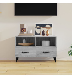 Meuble TV Sonoma gris 80x36x50 cm Bois d'ingénierie