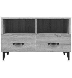 Meuble TV Sonoma gris 80x36x50 cm Bois d'ingénierie