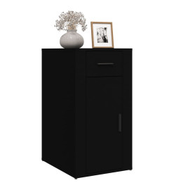 Armoire de bureau Noir 40x49x75 cm Bois d'ingénierie