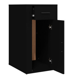 Armoire de bureau Noir 40x49x75 cm Bois d'ingénierie