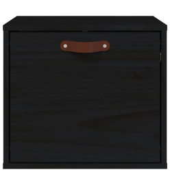 Armoire murale Noir 40x30x35 cm Bois de pin massif