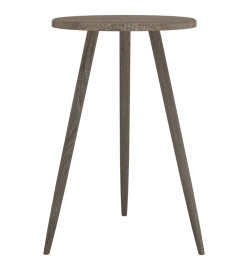 Table de bistro Gris Ø50x76 cm MDF et fer