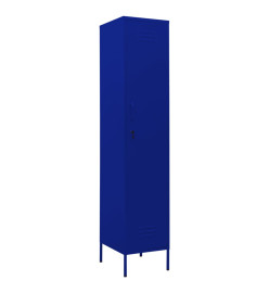 Armoire à casiers Bleu marine 35x46x180 cm Acier