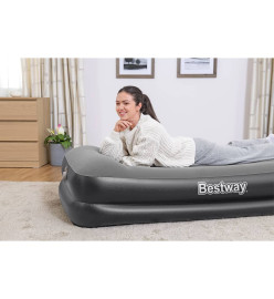 Bestway Lit gonflable floqué avec pompe à air intégrée 191x97x46 cm