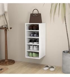 Armoire à chaussures Blanc 31,5x35x70 cm Aggloméré