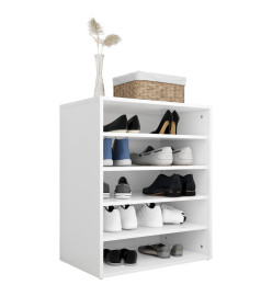 Armoire à chaussures Blanc 60x35x70 cm Aggloméré