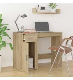 Bureau Chêne sonoma 100x49x75 cm Bois d'ingénierie