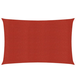 Voile d'ombrage 160 g/m² Rouge 2x4,5 m PEHD