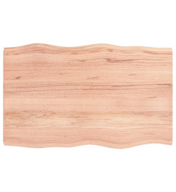 Dessus de table bois chêne massif traité bordure assortie