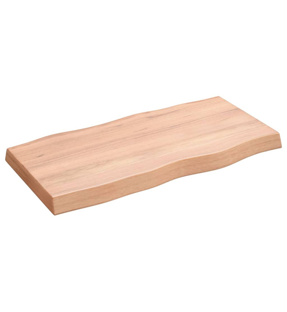 Dessus de table bois chêne massif traité bordure assortie