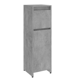 Armoire de salle de bain Gris béton 30x30x95 cm Aggloméré