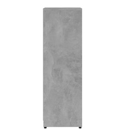 Armoire de salle de bain Gris béton 30x30x95 cm Aggloméré