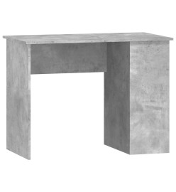 Bureau Gris béton 100x55x75 cm Bois d'ingénierie