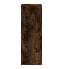 Étagère d'angle murale Chêne fumé 104x20x58,5cm Bois ingénierie